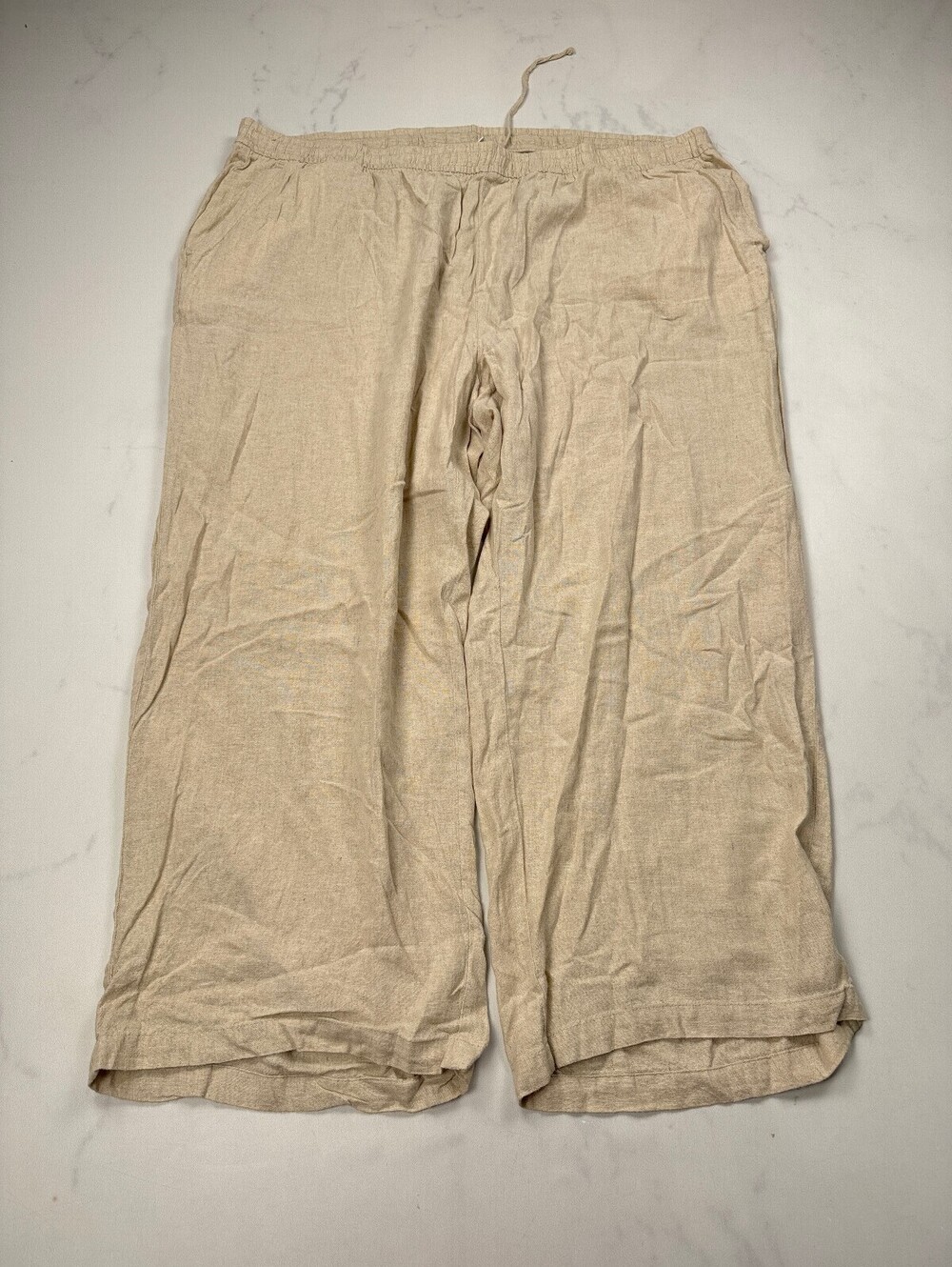Old Navy Capri Pants Beige 90s VTG Relaxed - Womens 4X